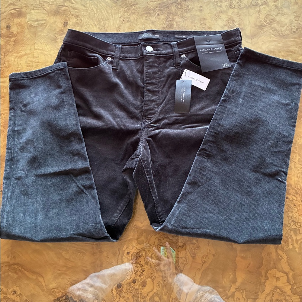 Banana Republic Men's Dark Gray Corduroy Pants